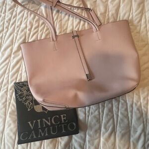 Vince Camuto Light Pink Leather Tote